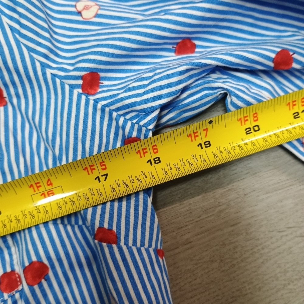 J. Crew womens Re-imagined blue stripe teacher school apple button down size s - Picture 6 of 7